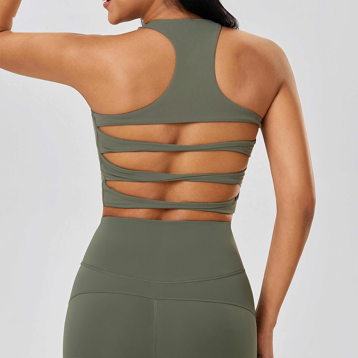 Fuel Charge High-Neck Crop Sports Vest