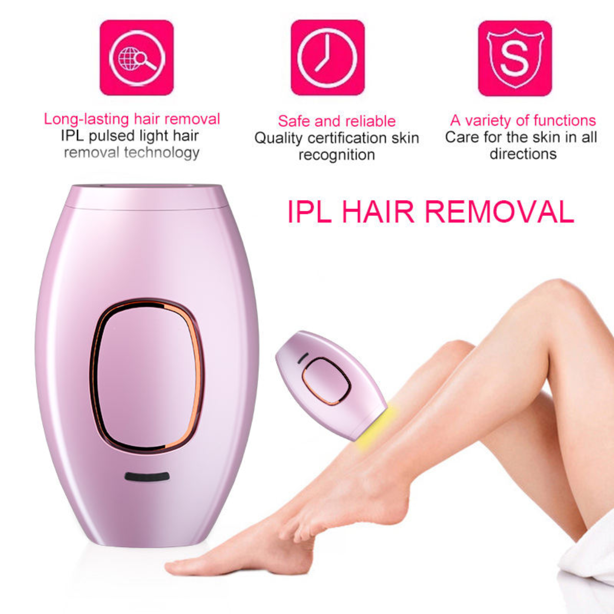 IPL Hair Removal Device – Gentle & Portable